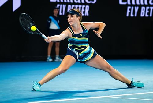 Linda Noskova made her Australian Open main draw debut in 2024. (Source: Getty)