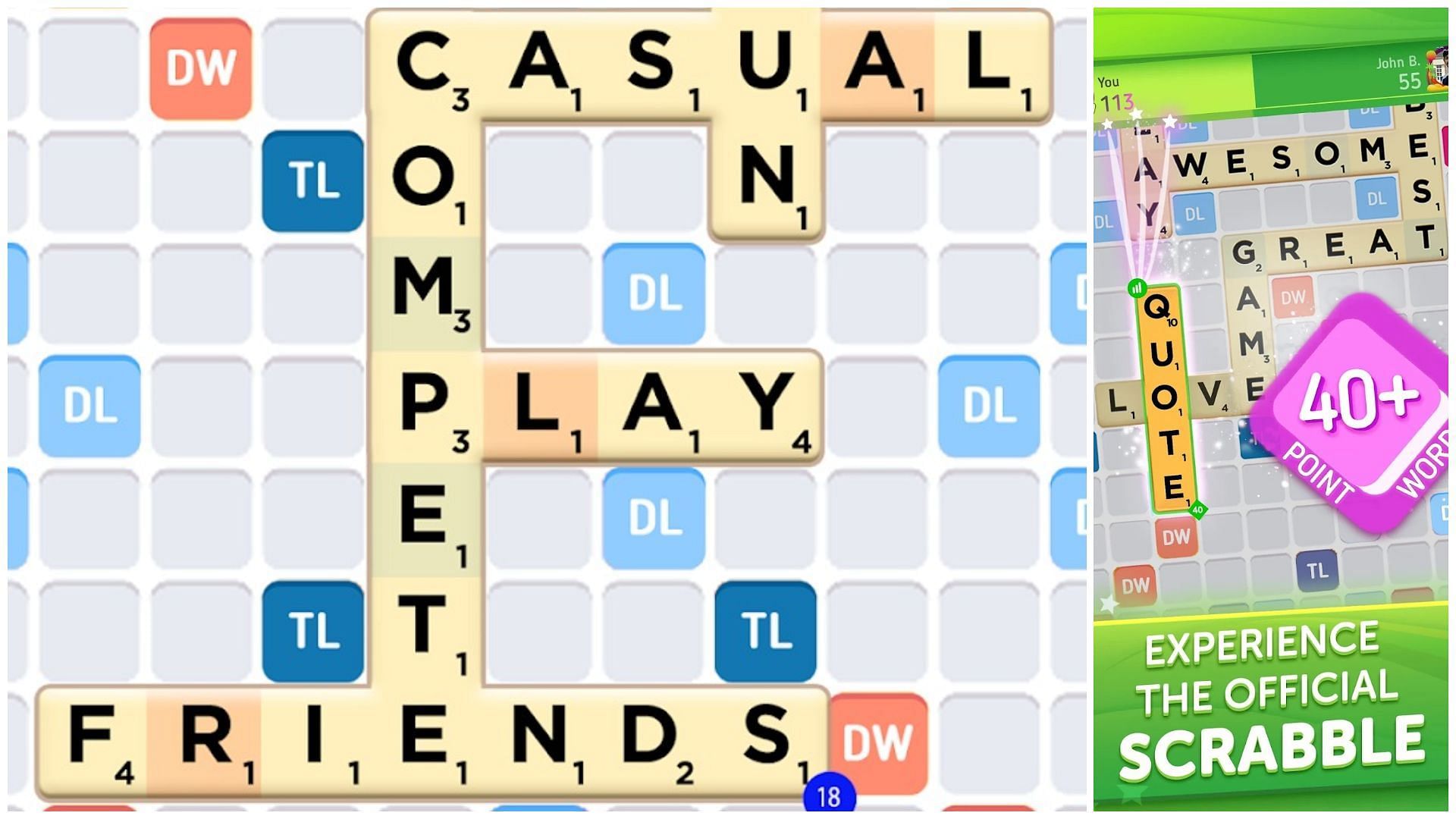 Scrabble GO is an online board game for those who like to take pride in their vocabulary (Image via Scopely)