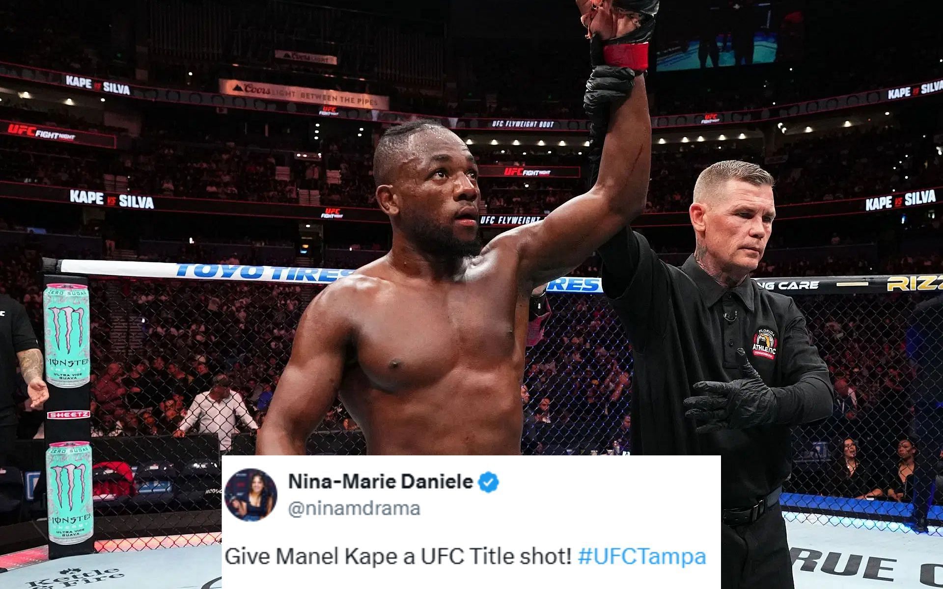 Manel Kape emerges victorious at UFC Tampa [Image courtesy: Getty]