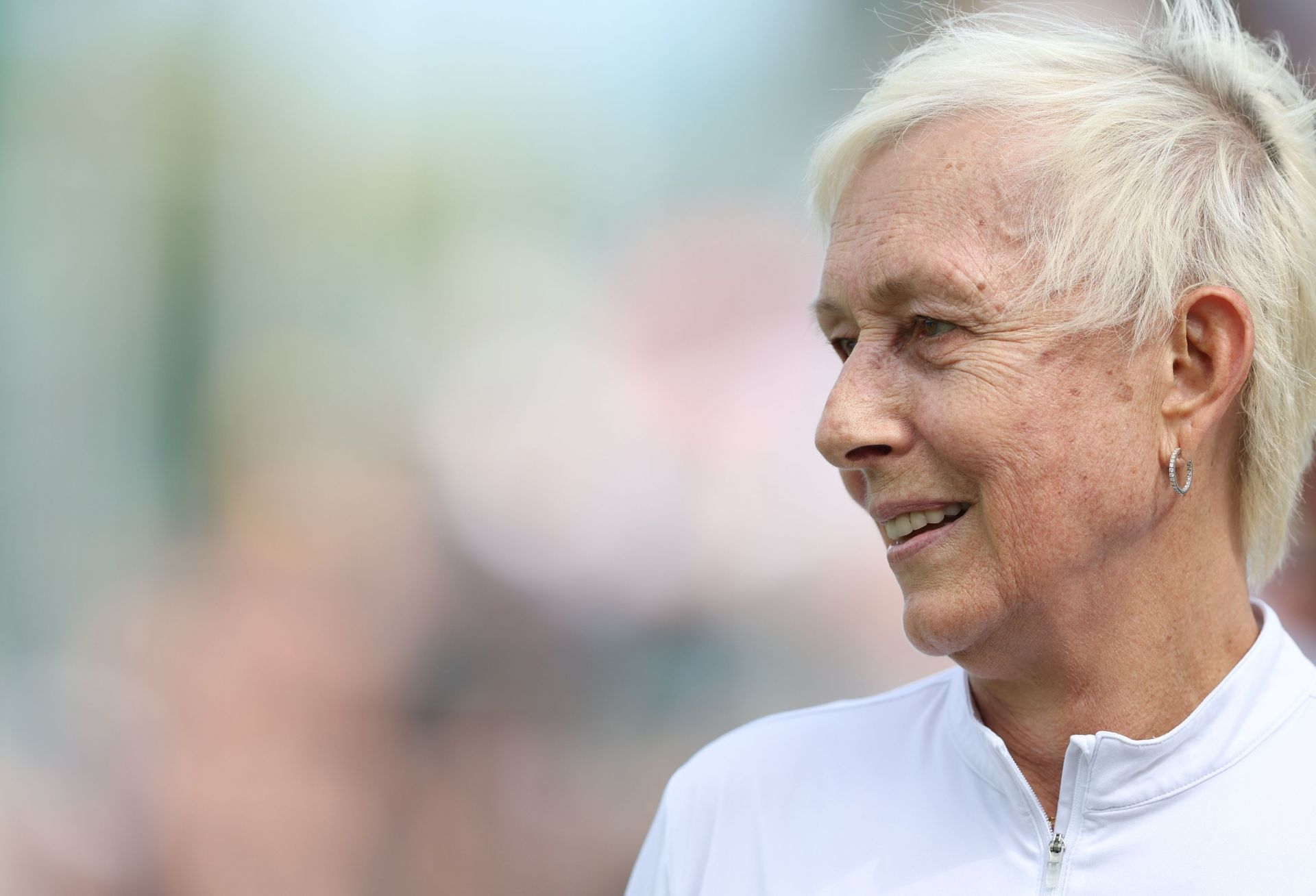 Martina Navratilova during her Mixed Invitational Doubles match  - Source: Getty