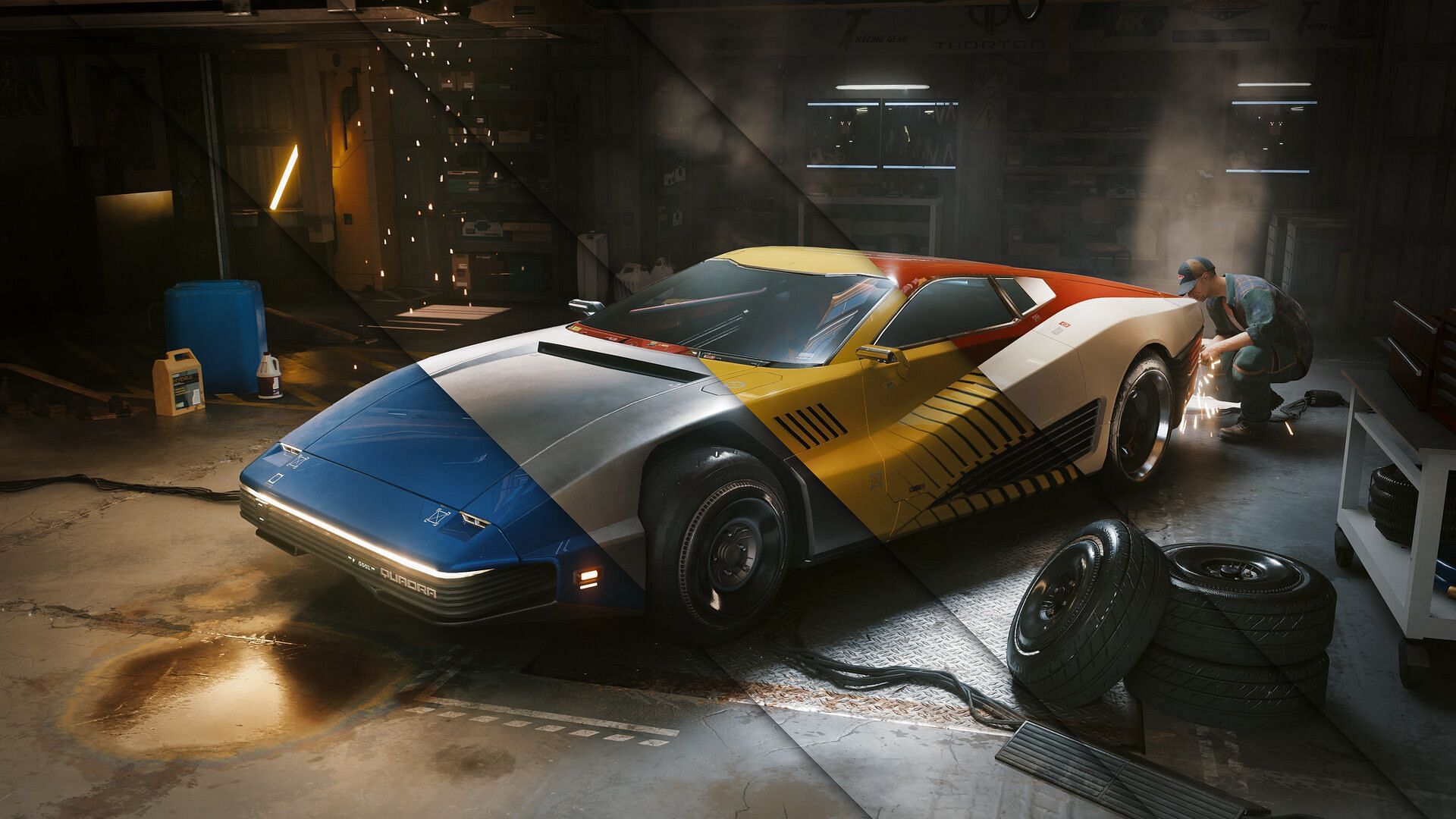 All you need to know about changing the colors on your car (Image via CDPR)