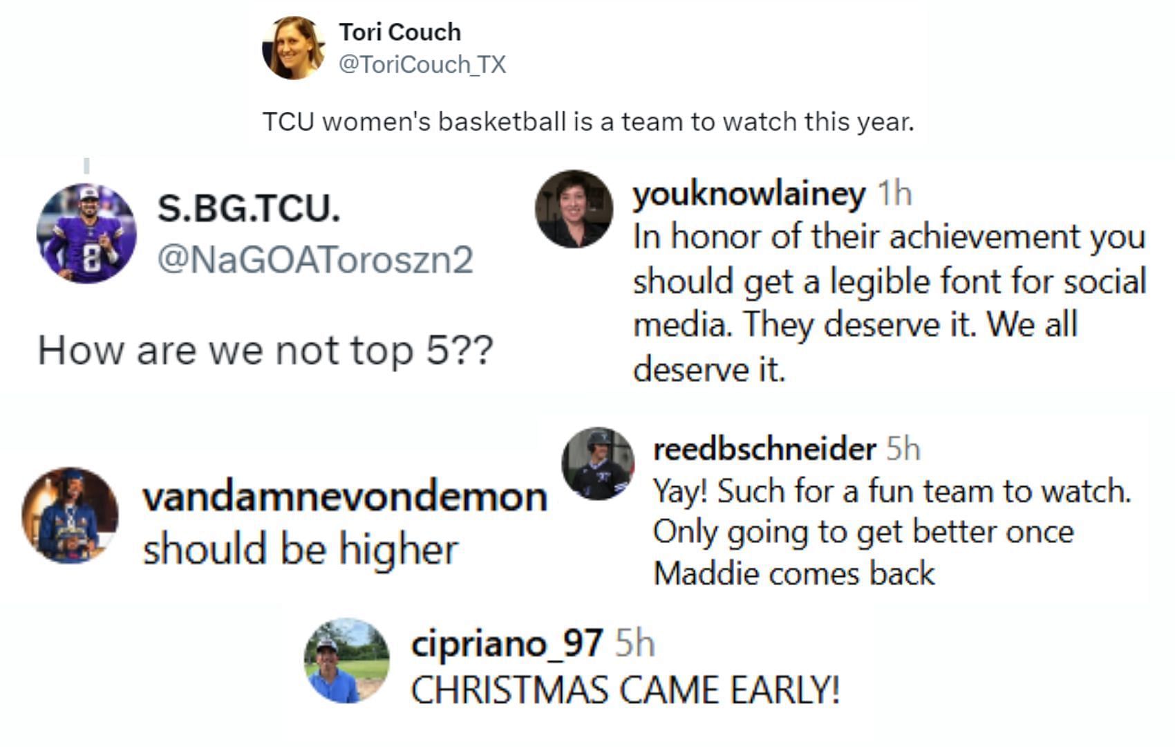 Fans react to TCU Horned Frogs&#039; historic AP poll rankings