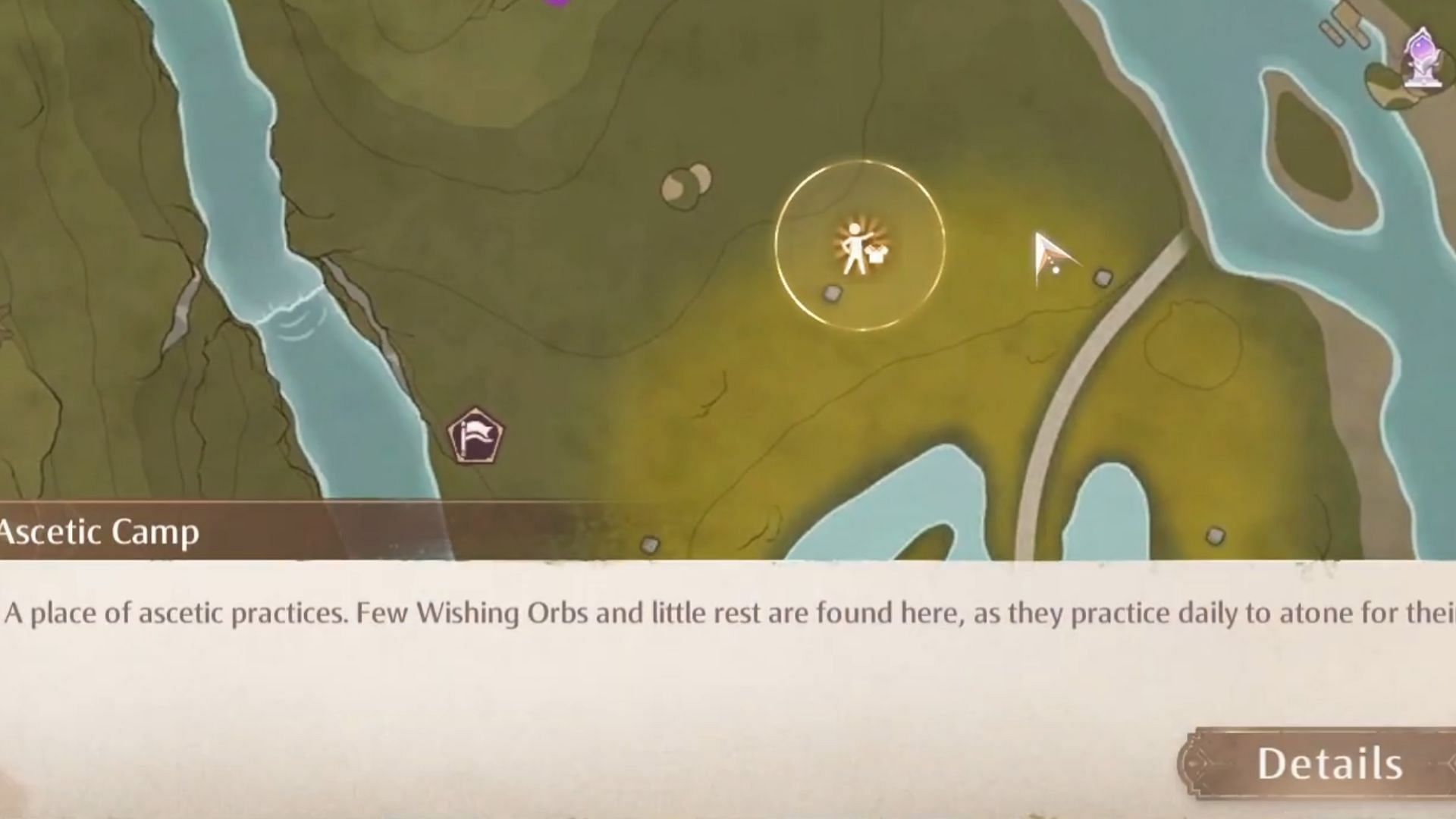 Location of the Leader of Choir of Wishes (Image via Infold Games)