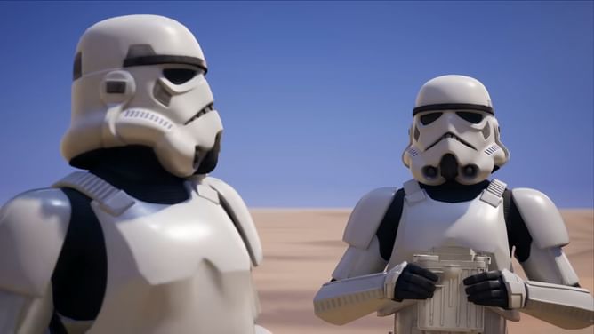 Potential upcoming Fortnite Samurai Storm Trooper skin spotted in Japan