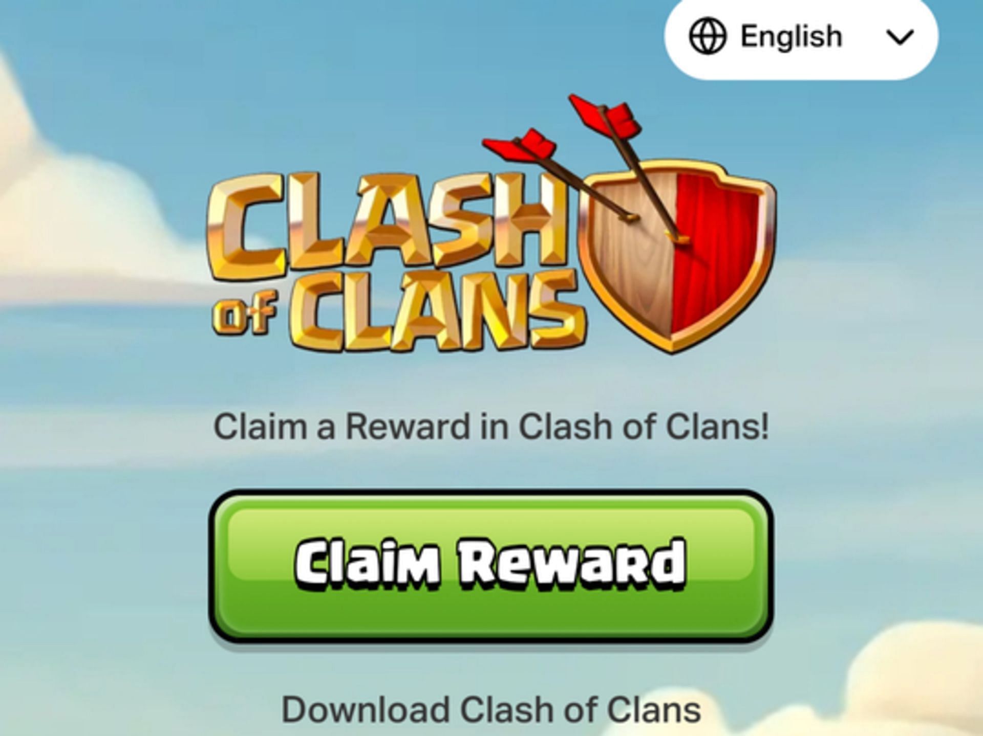 Offer redemption webpage (Image via Supercell)