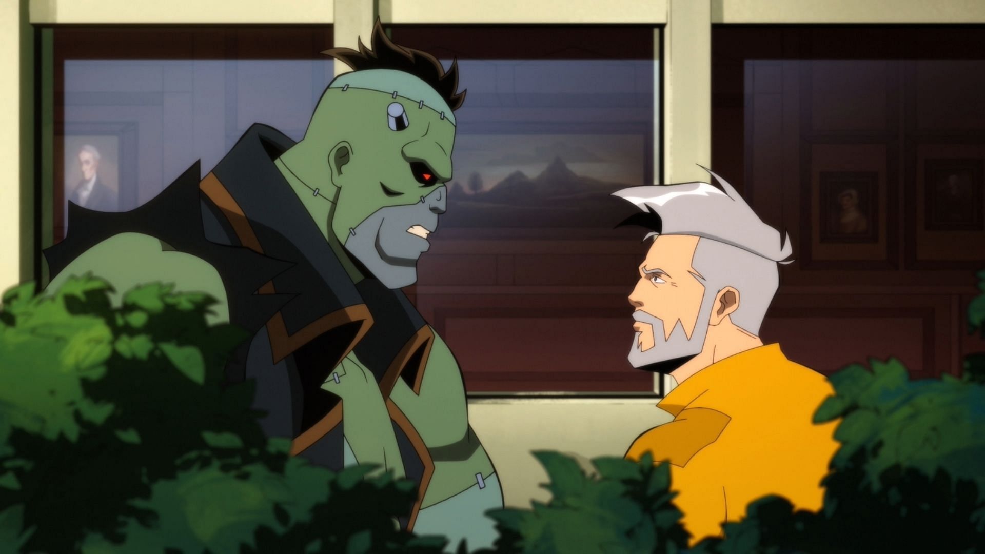 Frankenstein and Rick Flag Sr. (Image via Warner Bros. Discovery)