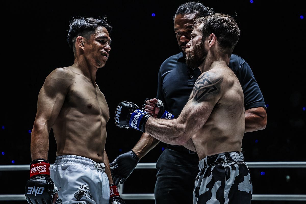 Reece McLaren (left) and Jarred Brooks (right). [Photo from ONE Championship]