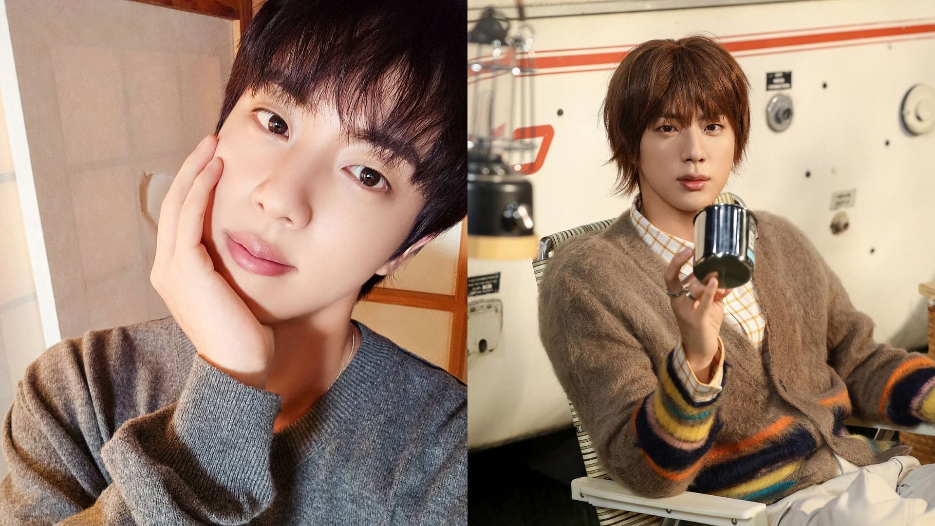 Jin speaks up about professionalism (Images via Twitter/bts_bighit and Weverse)