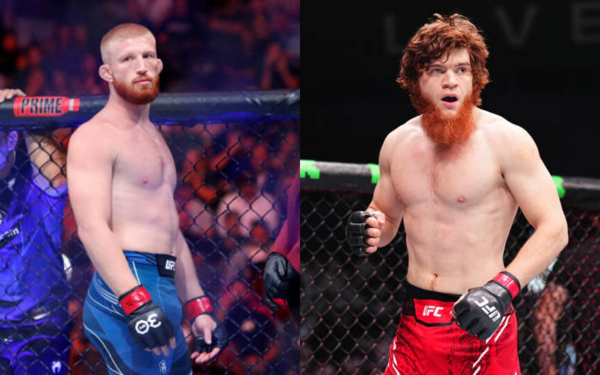 Bo Nickal (left) weighs in on facing Sharabutdin Magomedov (right) [Image credits: Getty Images]