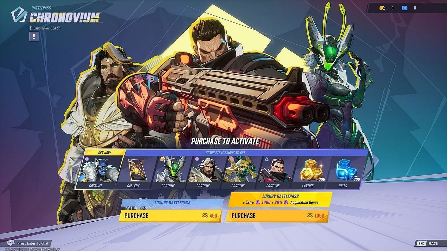 The Marvel Rivals Battle pass in Season 0 (Image via NetEase Games)