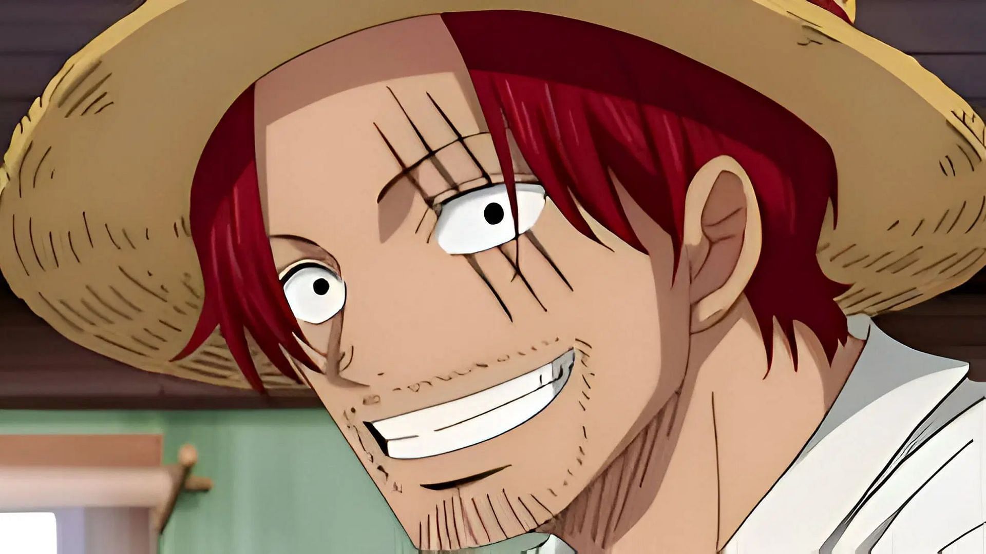 Shanks was given his scar by Blackbeard (Image via Toei Animation)