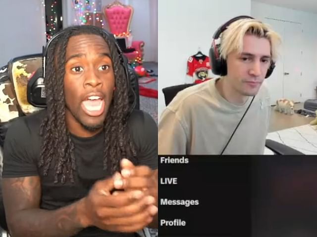 xQc claps back at Kai Cenat with net worth comment (Image via YouTube/@xQc Clips and Twitch/@xQc)