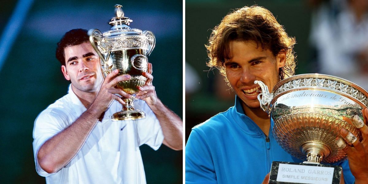 Pete Sampras (L) &amp; Rafael Nadal (R) (Source - GETTY)