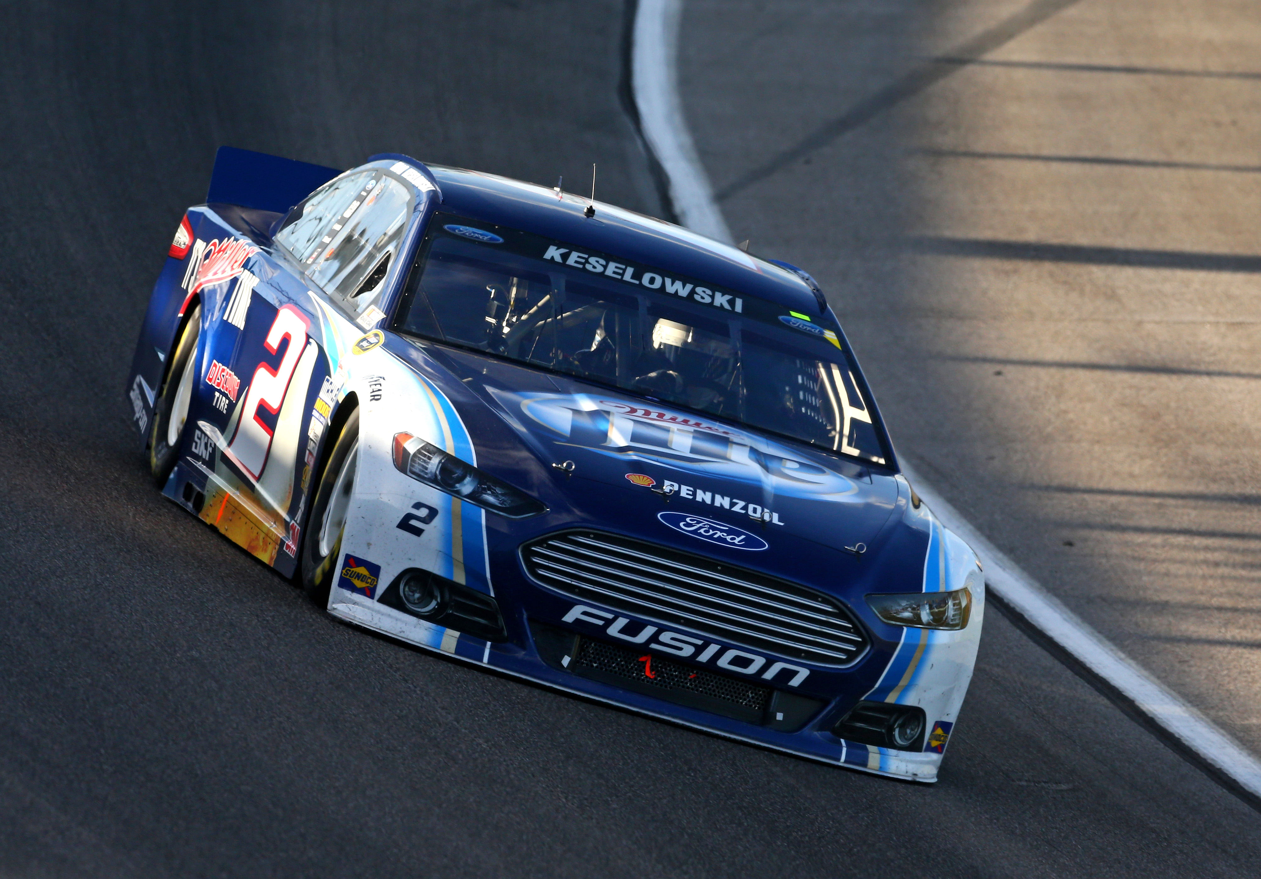 Brad Keselowski at the EcoBoost 400 in 2013 (Image Source: Imagn)