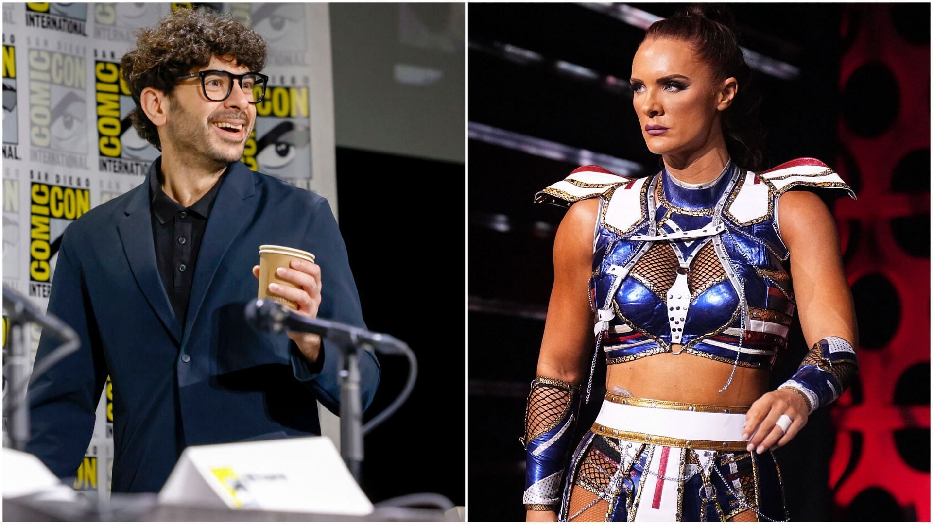 AEW President Tony Khan, Kamille on Dynamite