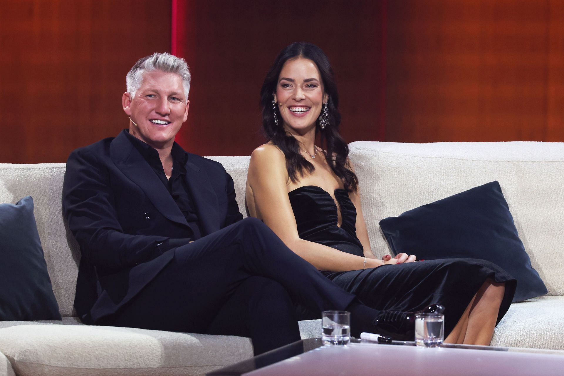 Ana Ivanovic and Bastian Schweinsteiger at a show - Image Source: Getty