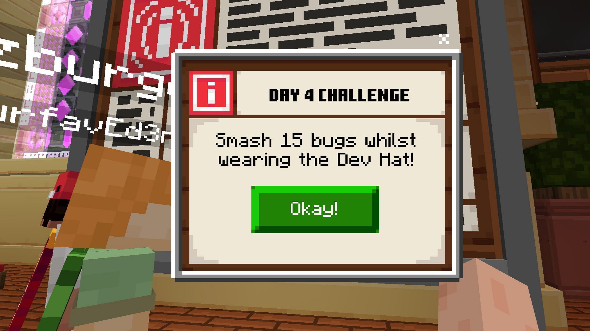 Day 4 Challenge of Minecraft Office Party is easy and fun (Image via Mojang Studios)