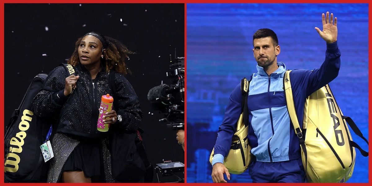 Serena Williams and Novak Djokovic (Source: Getty)