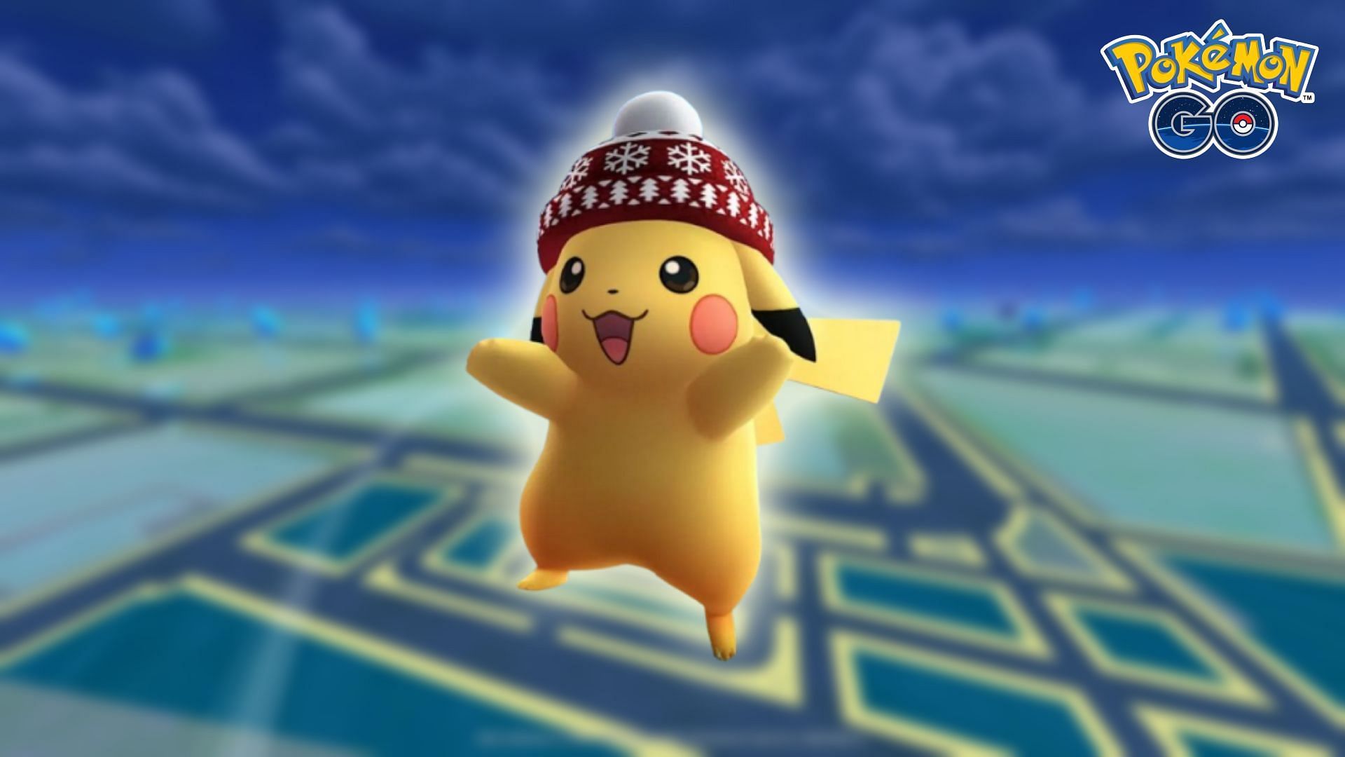 Snowflake Beanie Pikachu in Pokemon GO