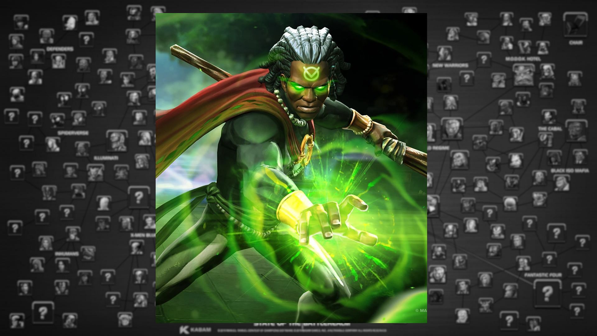 Doctor Voodoo&#039;s debuff skills are useful against many types of enemies in Heroic difficulty in Marvel Contest of Champions (Image via Kabam Games, Inc.)