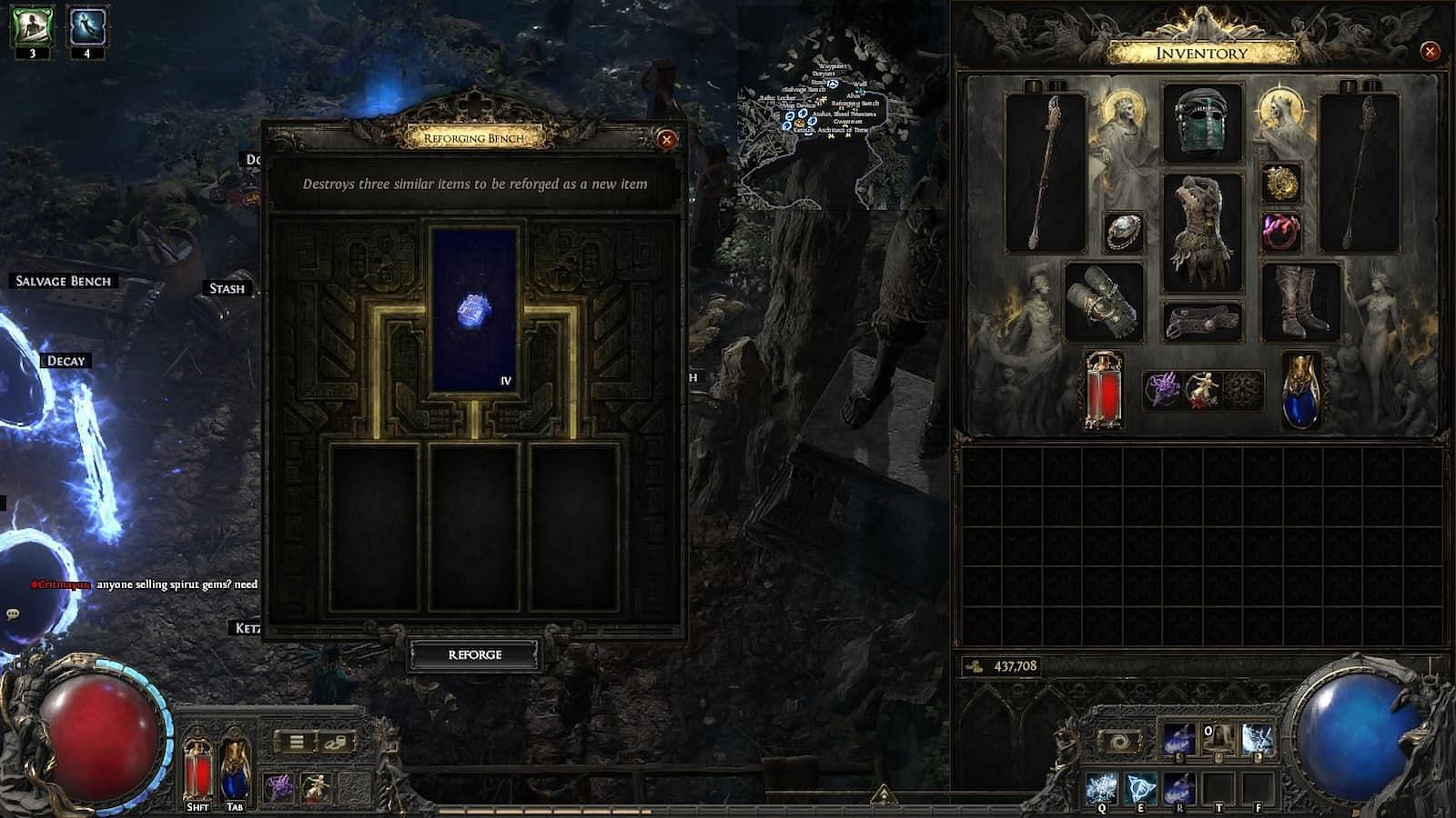 explore the reforging bench in path of exile 2