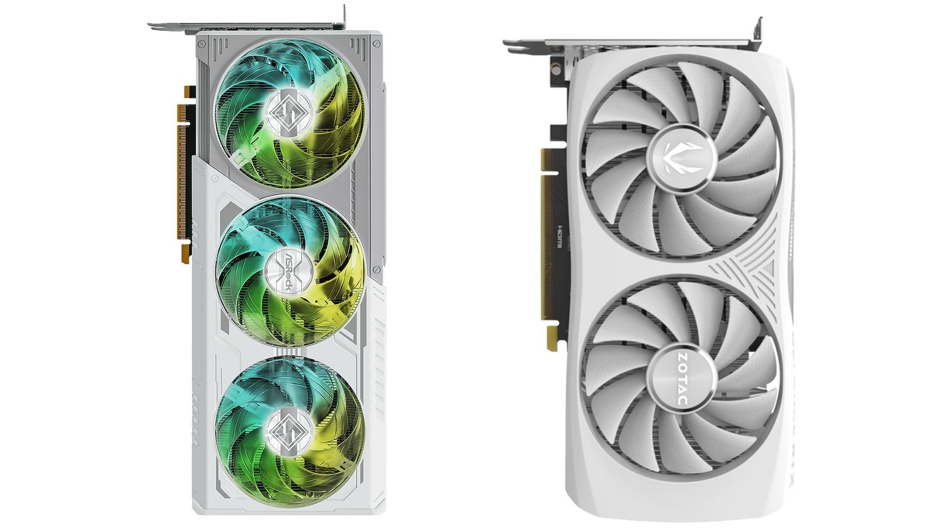 The Arc B580 and the RTX 4060 are some of the most powerful 1080p gaming GPUs today (Image via LDLC and Zotac)