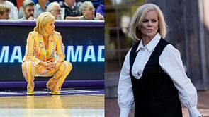 PIC: LSU HC Kim Mulkey shows off vibrant yellow sweatshirt engraved with Tigers’ logo for the Grambling matchup