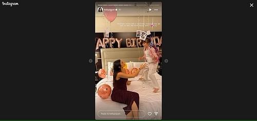 Kelly Piquet during her birthday celebrations with daughter Penelope (Image via Instagram/@kellypiquet)