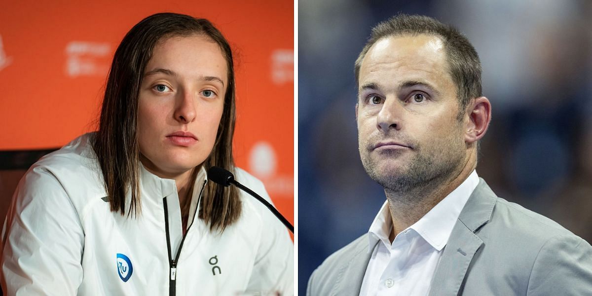 Iga Swiatek (L) &amp; Andy Roddick (R) [Image Source: Getty Images]