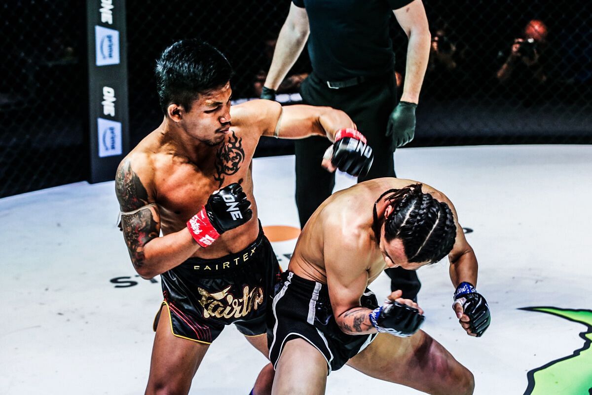 Rodtang fighting Edgar Tabares | Image credit: ONE Championship