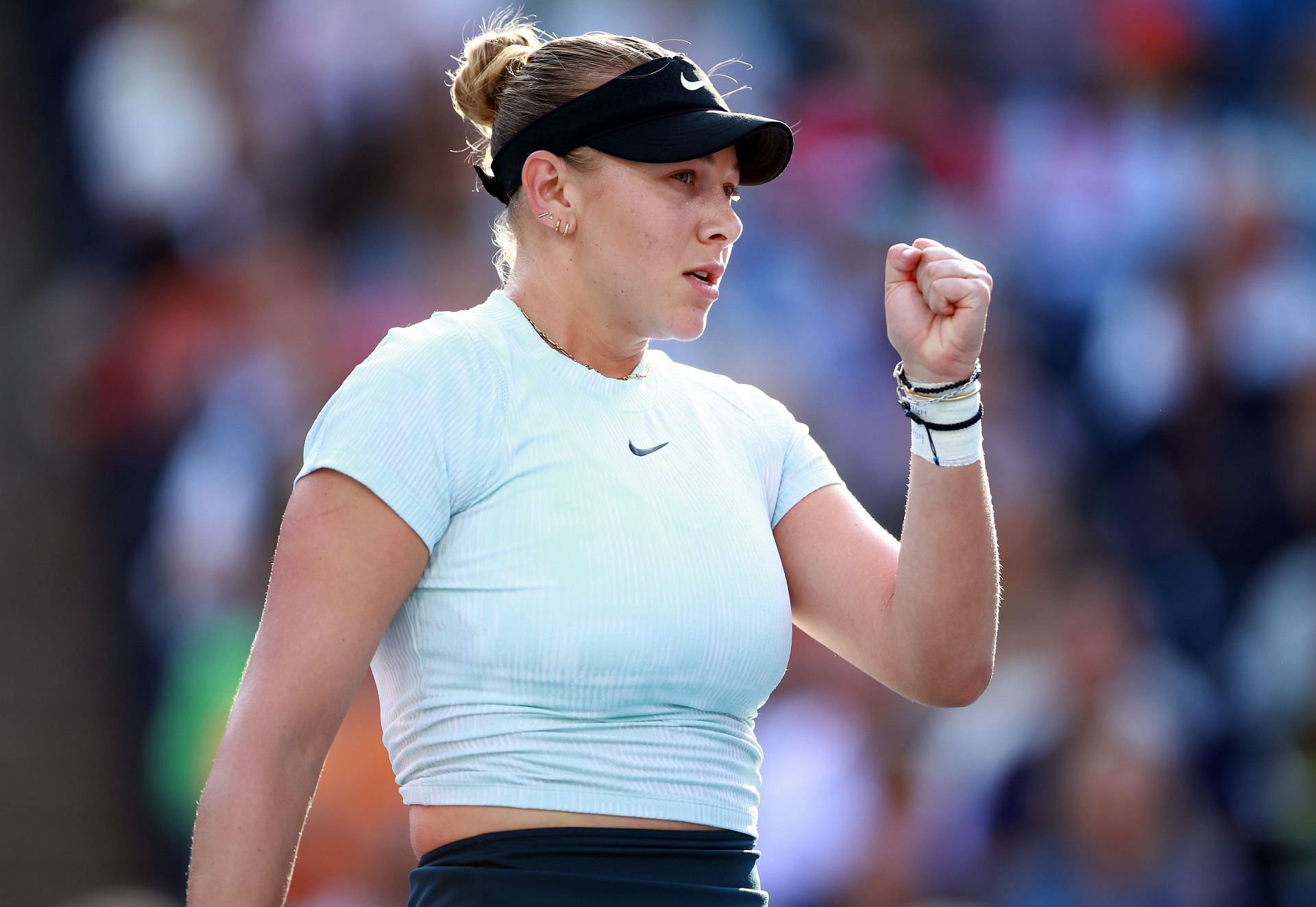 Amanda Anisimova pictured at the Canadian Open (Source: Getty)