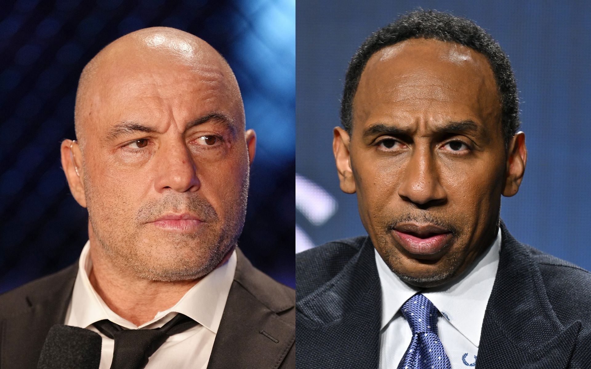 Joe Rogan (left) and Stephen A. Smith (right) are both beheld as prominent sports analysts in America and beyond [Images courtesy: Getty Images]