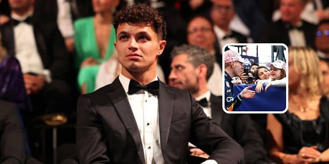 "No, he's mine": The adorable interaction between Penelope Kvyat, Lando Norris & the driver's mother