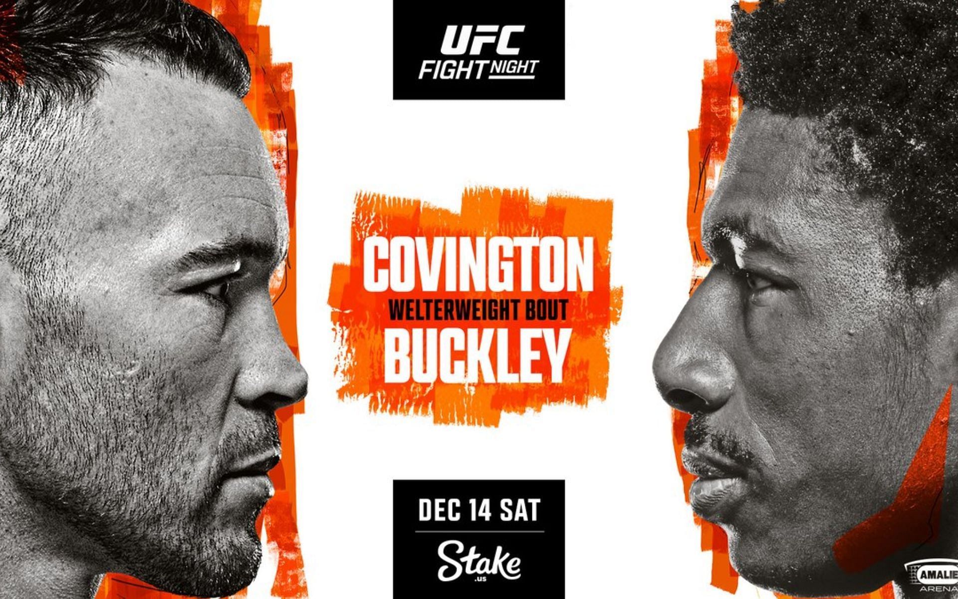 UFC Tampa: Colby Covington vs. Joaquin Buckley octagon walkout songs.