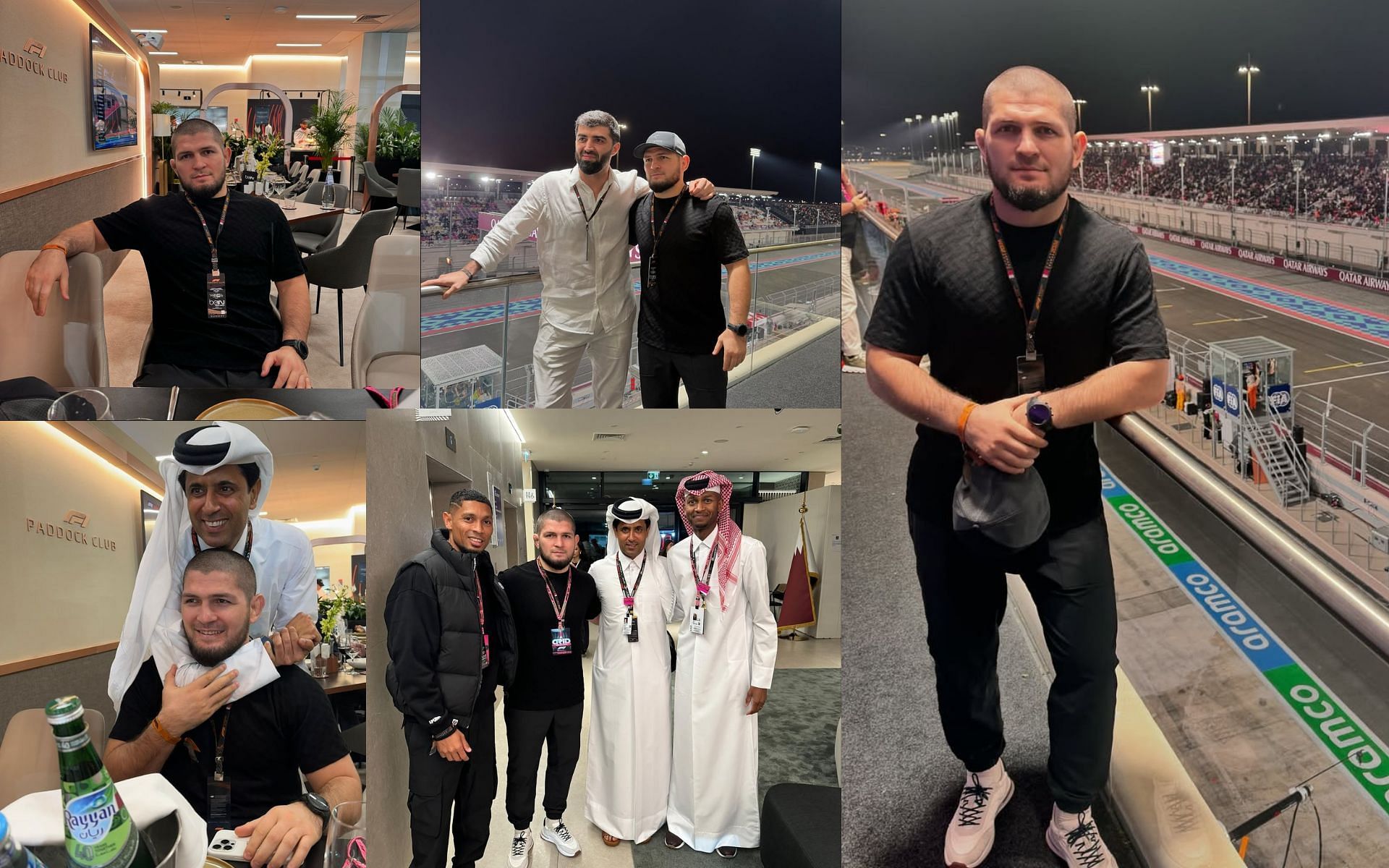 Khabib Nurmagomedov shares pictures from Qatar Grand Prix 2024. [Images via: @khabib_nurmagomedov on Instagram]