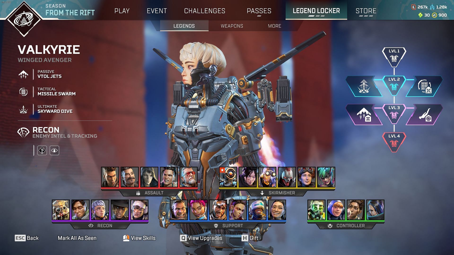 Valkyrie in Apex Legends (Image via EA)