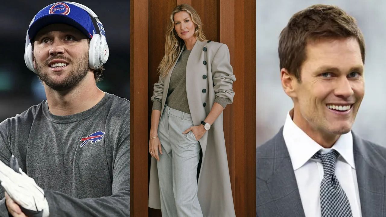 Josh Allen | Gisele Bundchen | Tom Brady (Source: Getty Images)