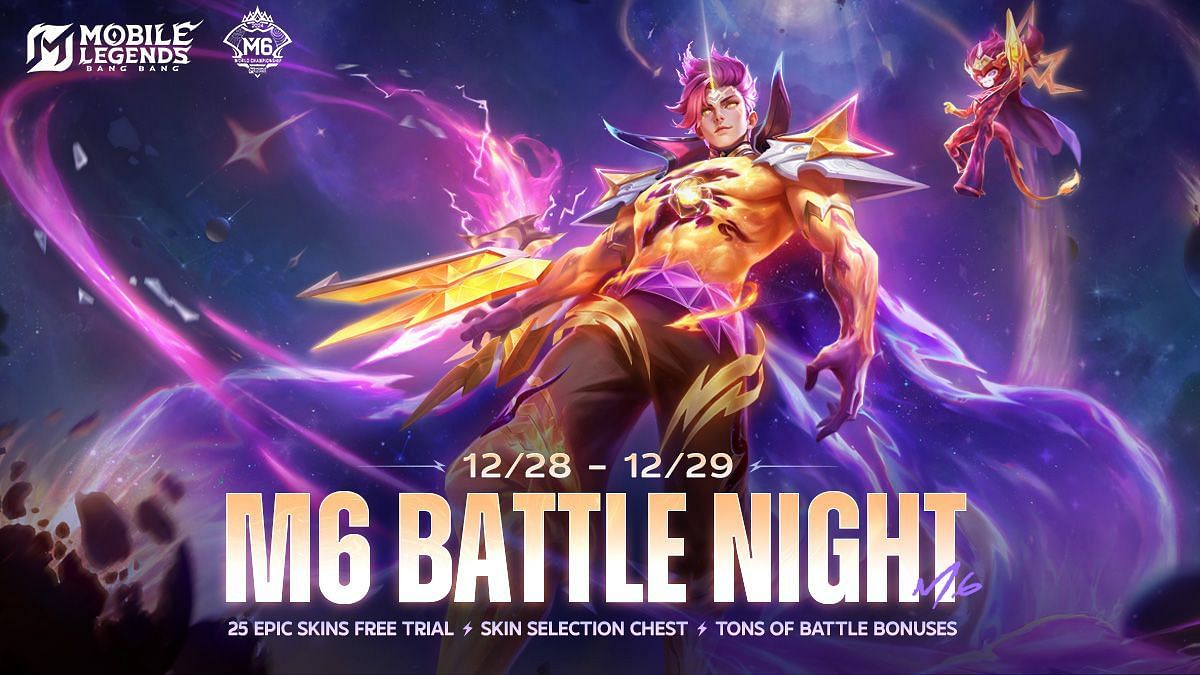 Mobile Legends Bang Bang M6 Battle Night schedule and strategies (Image via Moonton)