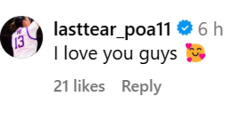LSU star Last-Tear Poa left a kind comment for teammate Flau'jae Johnson's brothers after sharing a memorable experience with them.