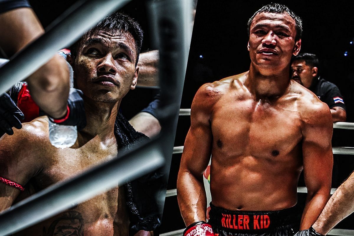 Shadow (left) takes on Sitthichai (right) at ONE Friday Fights 92. [Photo via: ONE Championship]