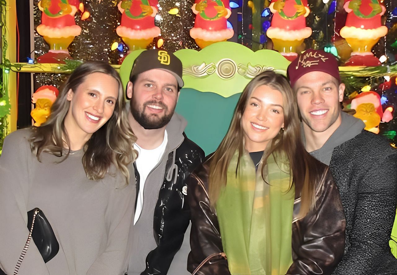 Taylor Hall and Cooper Rush enjoy Christmas double date with their partners (Img Credit: IG @hallsy09)