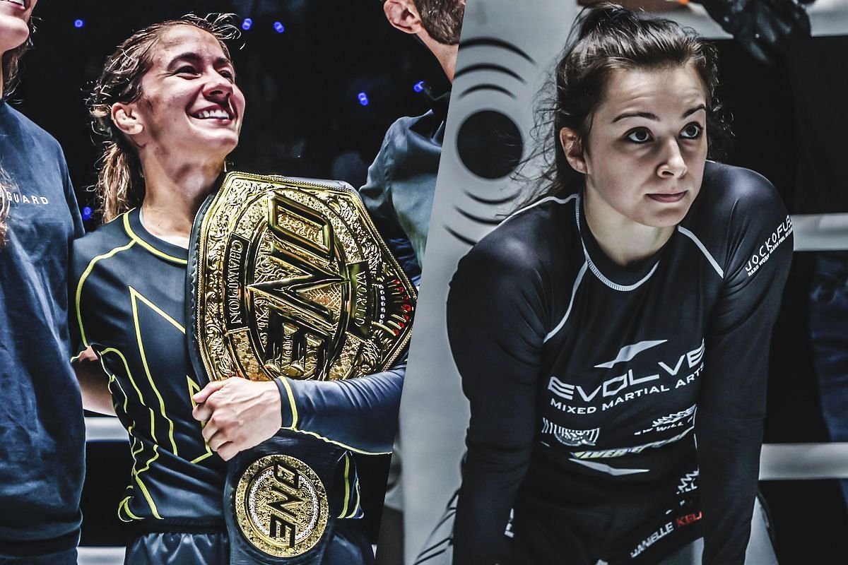 Mayssa Bastos (left) and Danielle Kelly (right). [Photos from ONE Championship]