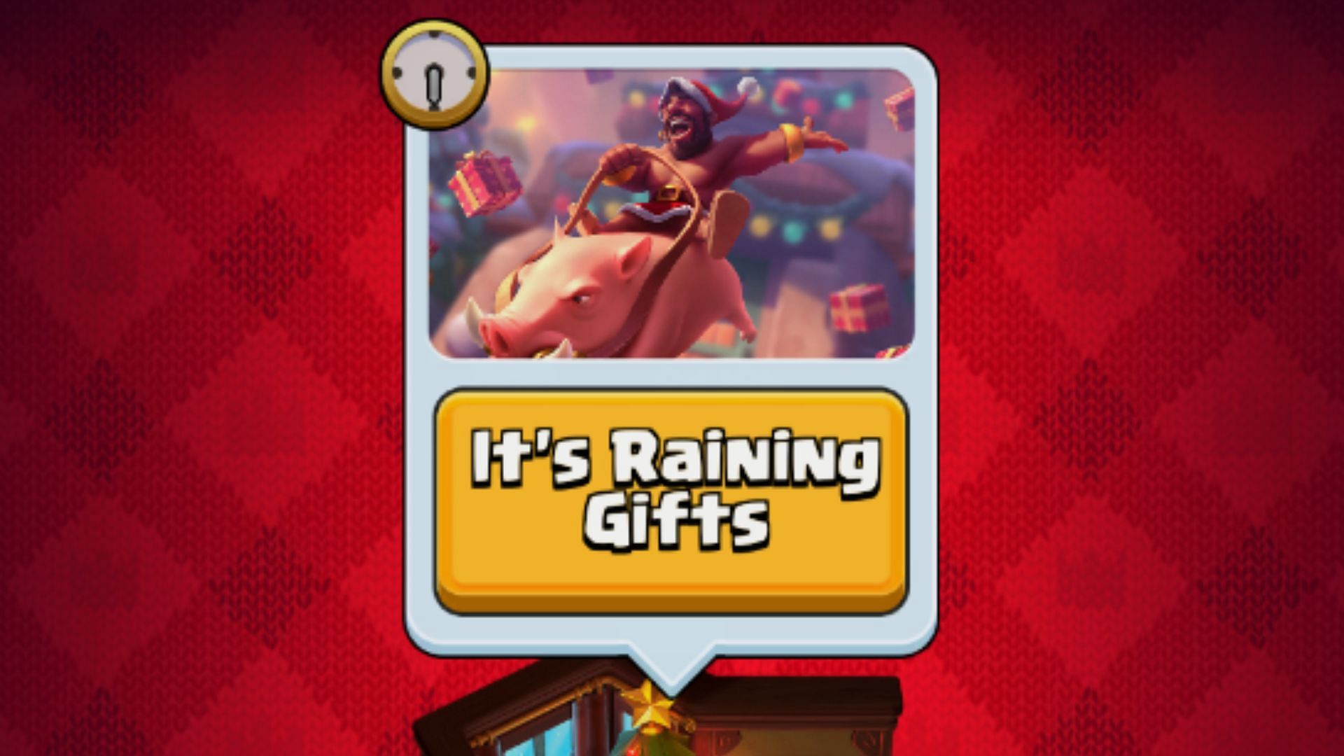 The new &ldquo;It&rsquo;s Raining Gifts&rdquo; event has started (Image via Supercell)