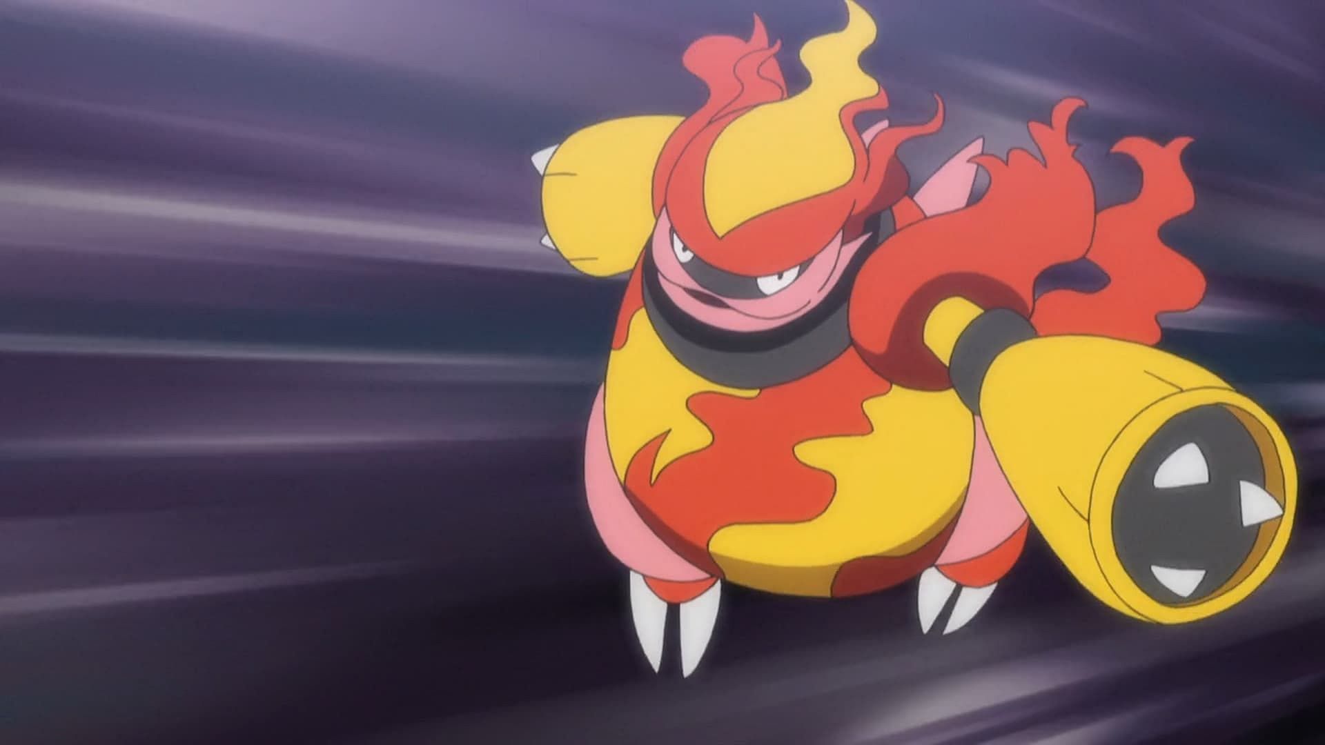 Magmortar as seen in the anime (Image via The Pokemon Company)