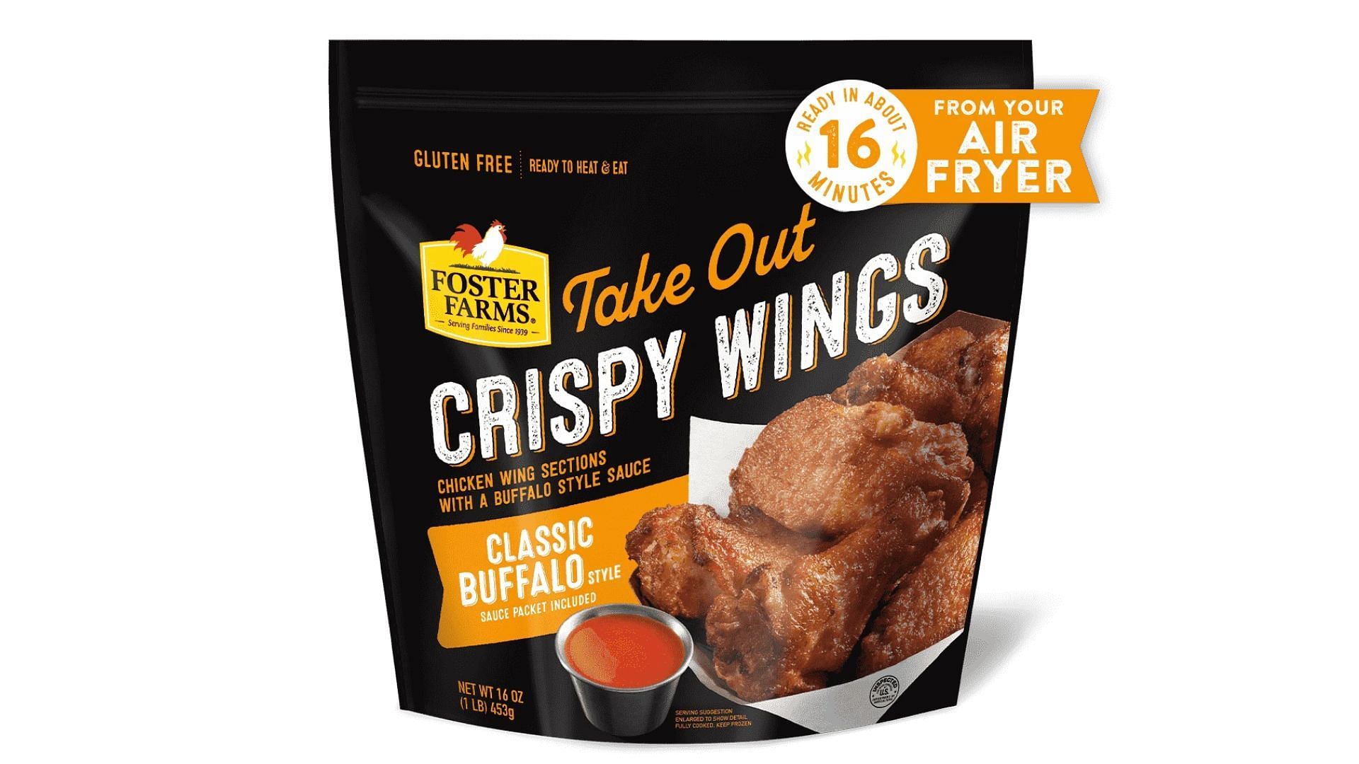 Classic Buffalo Take Out Crispy Wings by Foster Farms (Image via Foster Farms)