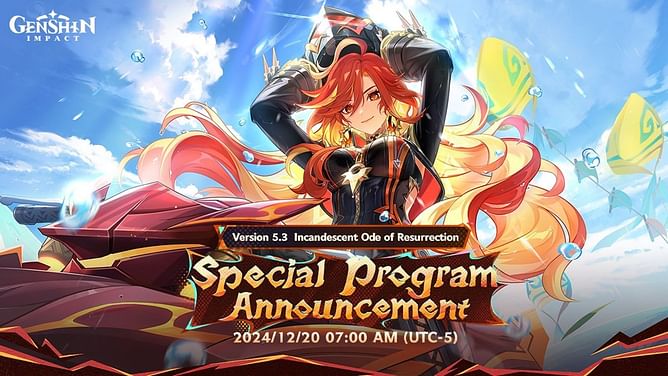 Genshin Impact 5.3 livestream date, time, and countdown
