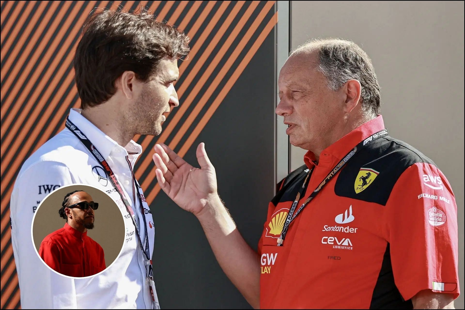 Former Mercedes employee spotted on Ferrari pit wall ahead of Lewis Hamilton