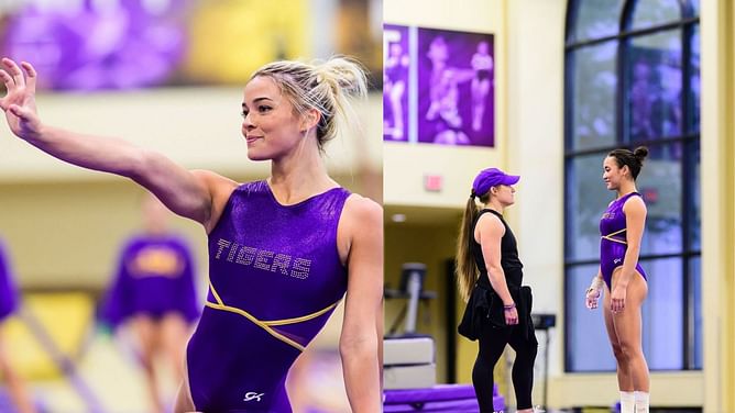 In Pictures: Olivia Dunne, Aleah Finnegan and other LSU gymnasts work on the details of their maneuvers as they gear up for the upcoming NCAA season