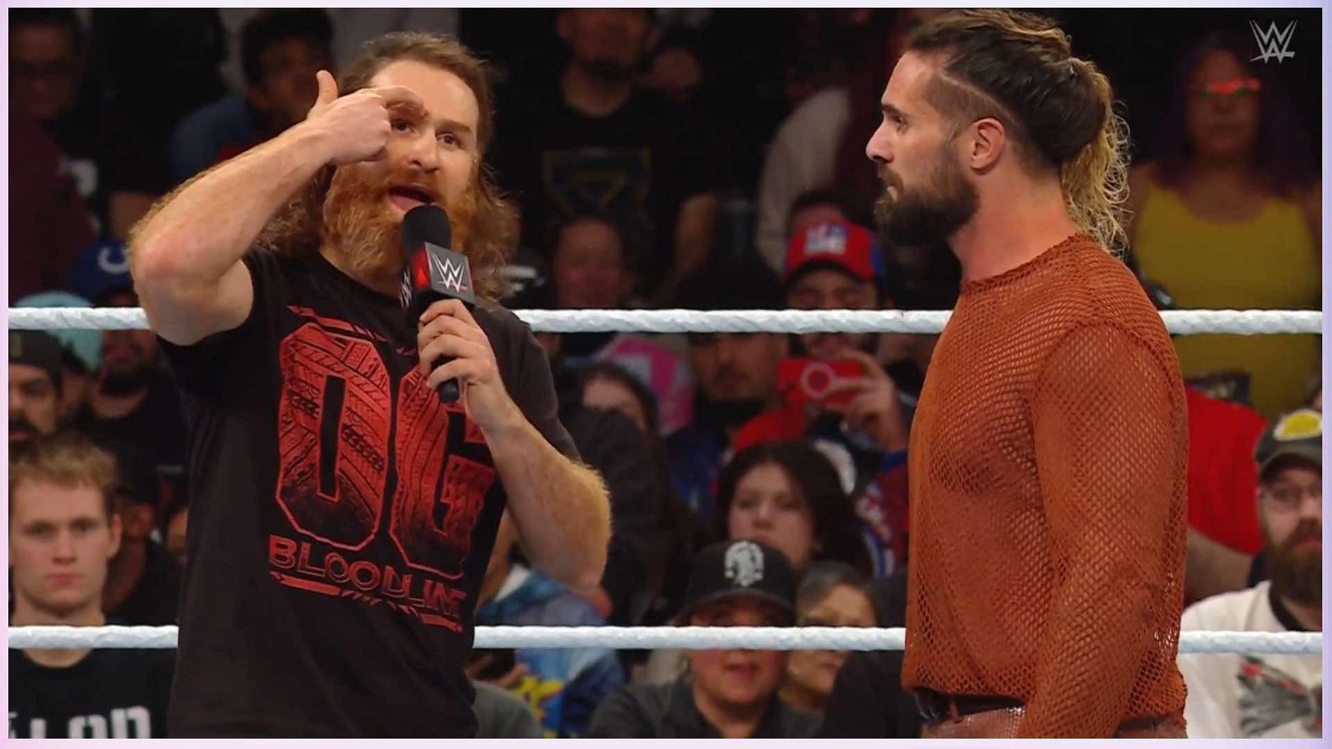 Sami Zayn and Seth Rollins got on each other