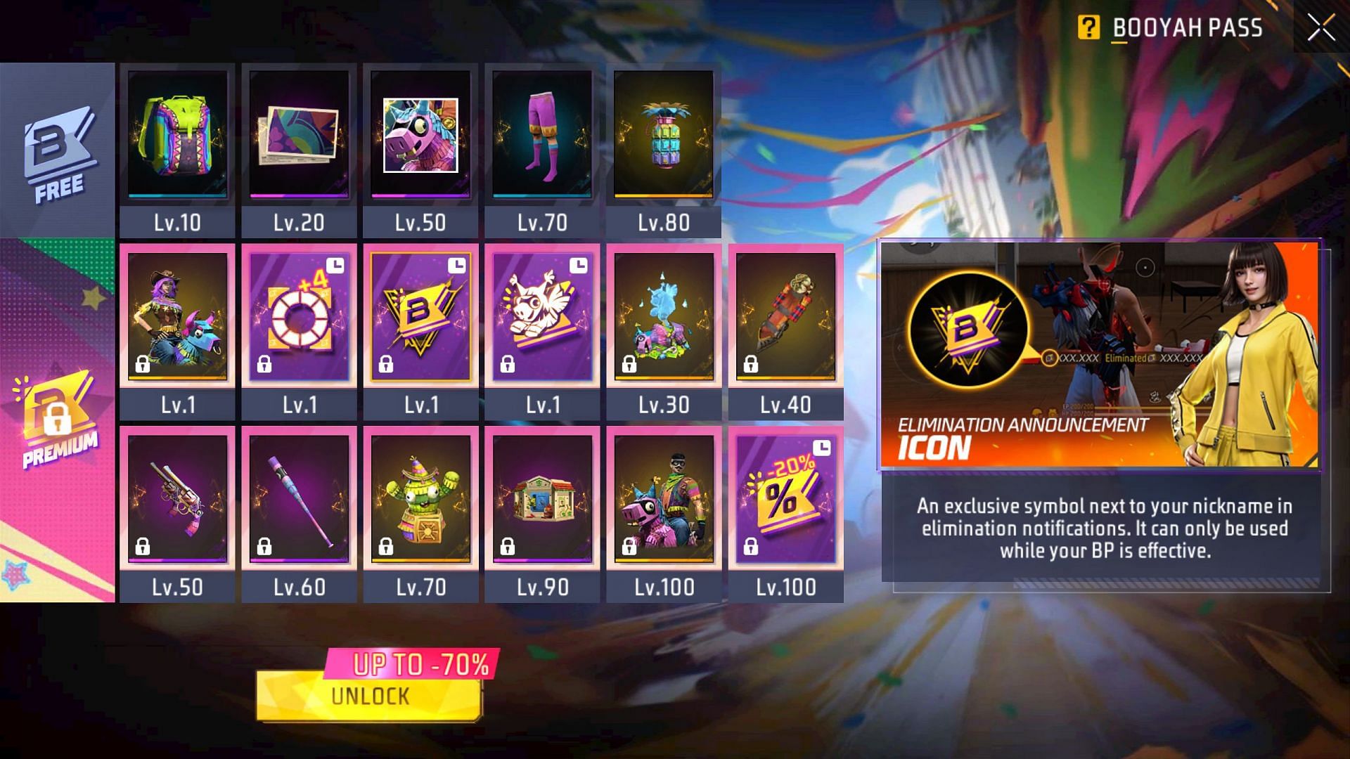 Here are the rewards of the Free Fire Booyah Pass Season 24 (Image via Garena)